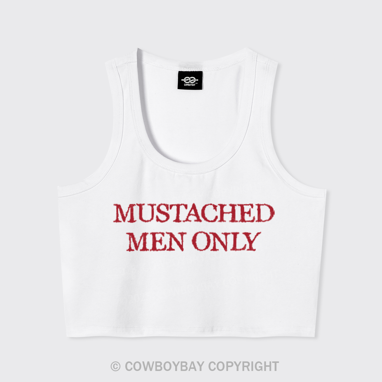 Mustached Men Only Tank Top