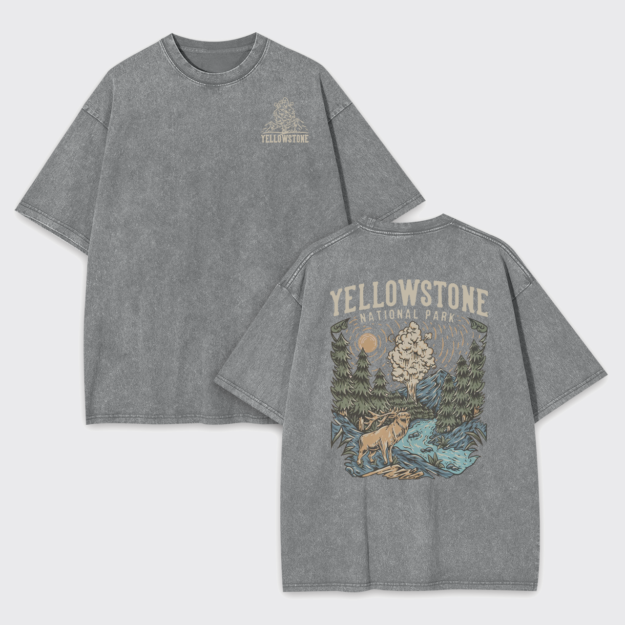 Yellowstone National Park Garment-dye Tees