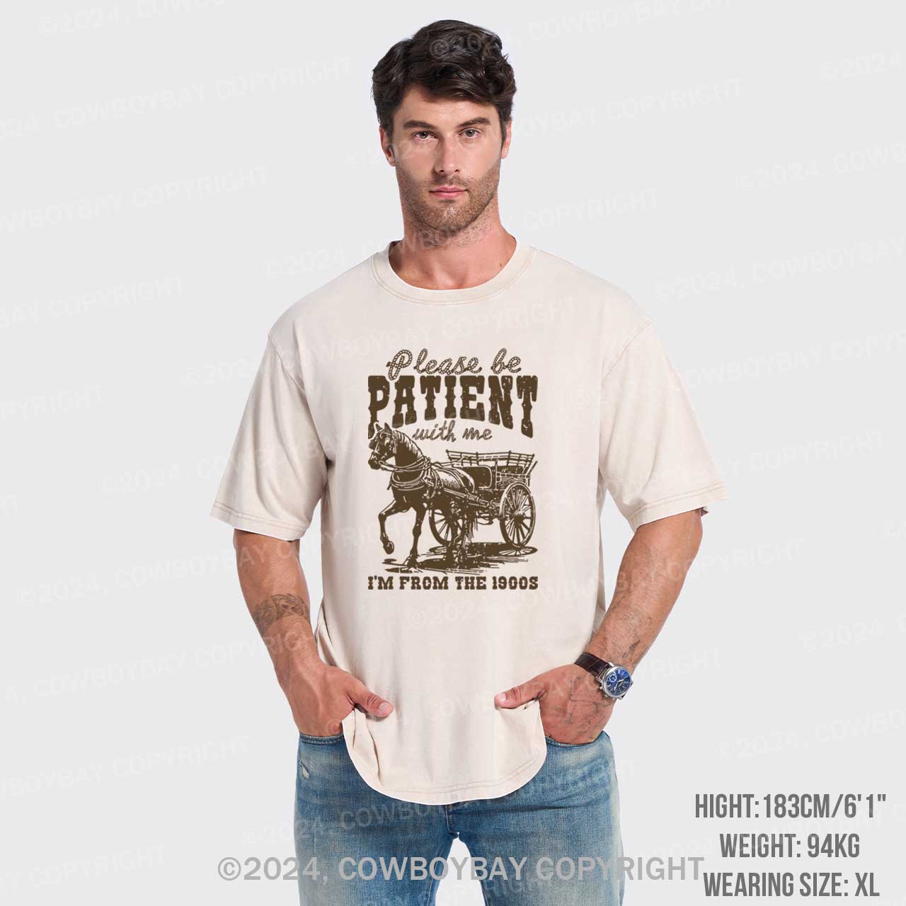 Please Be Patient With Me Garment-dye Tees