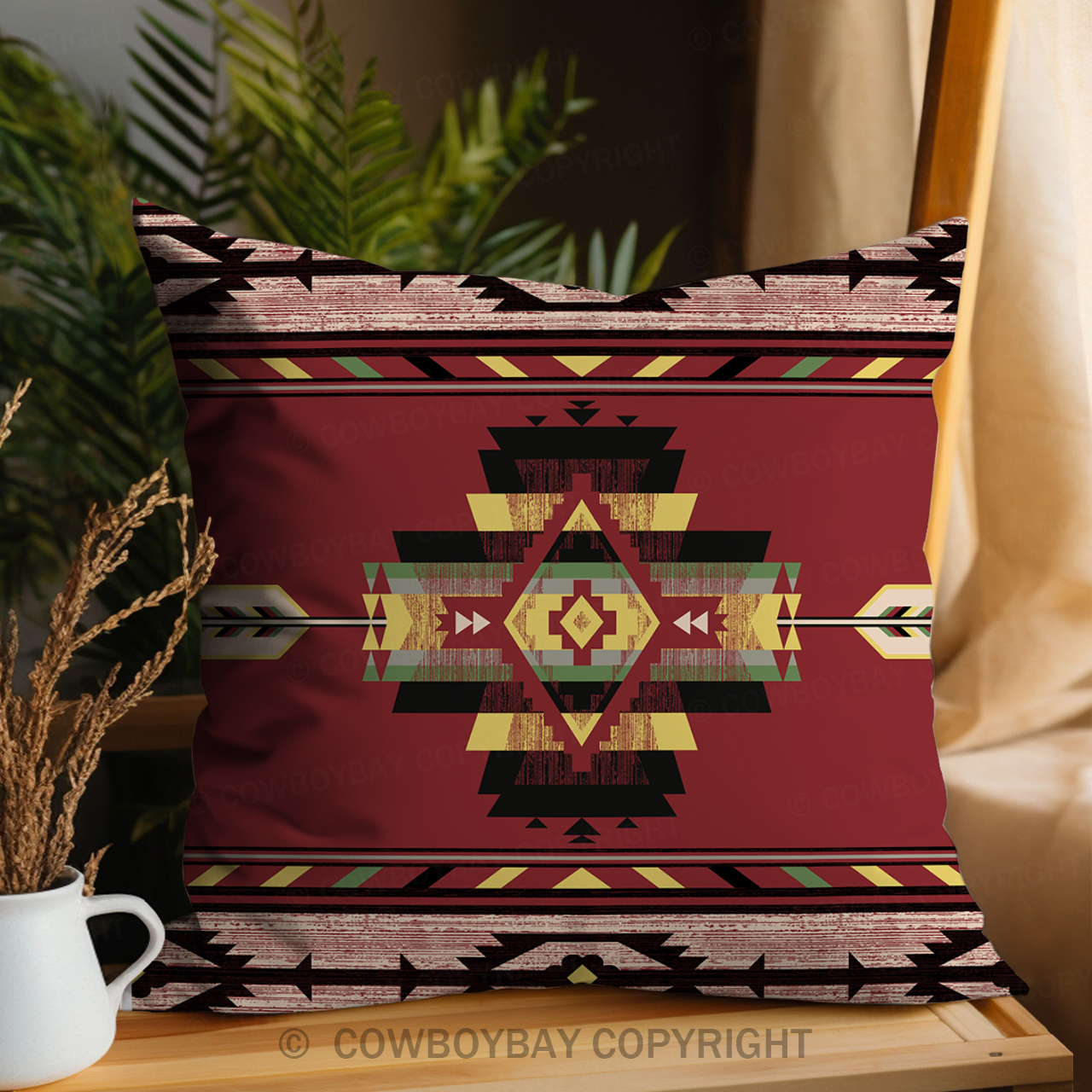 Aztec Pattern Design Pillow Cover_6