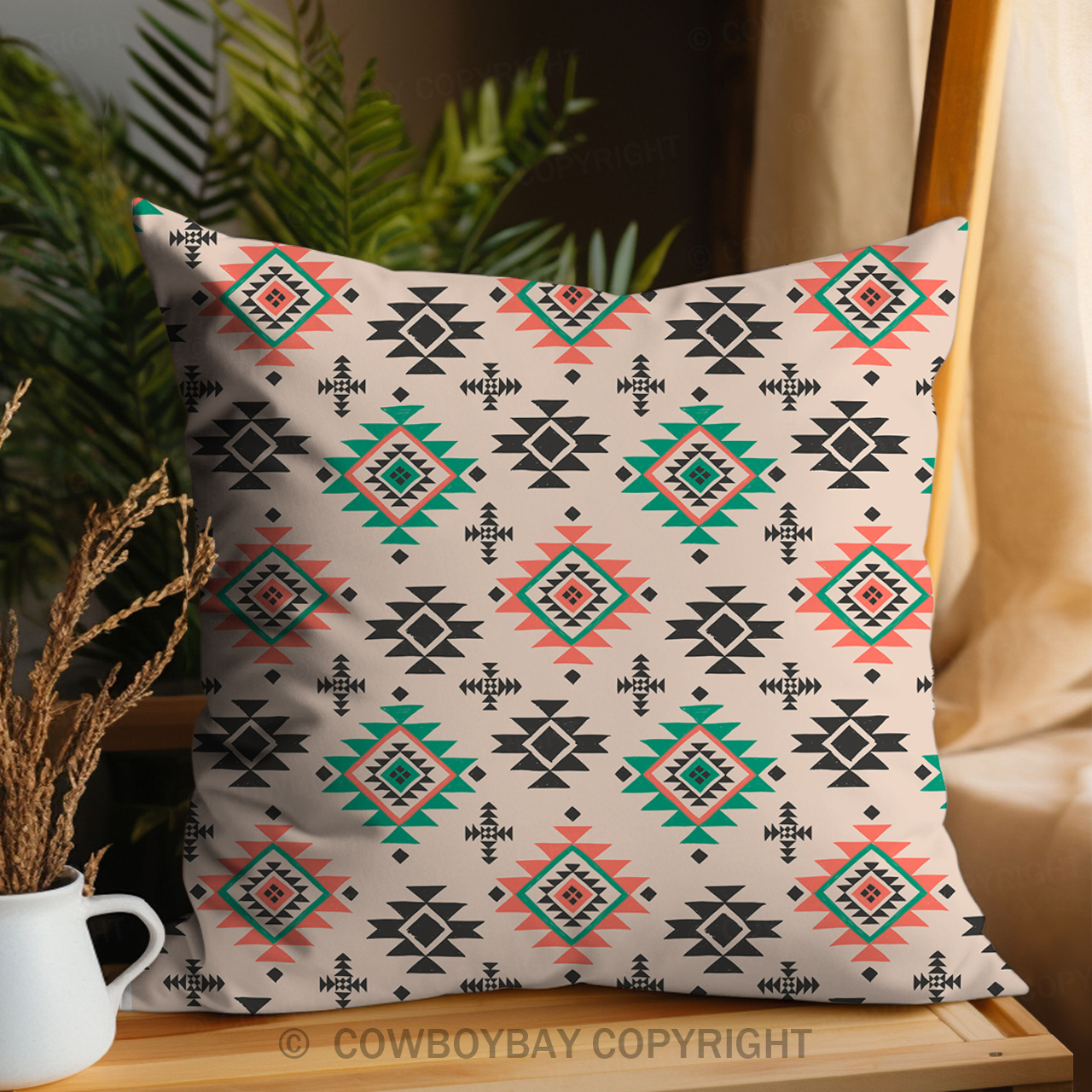 Aztec Pattern Design Pillow Cover_10