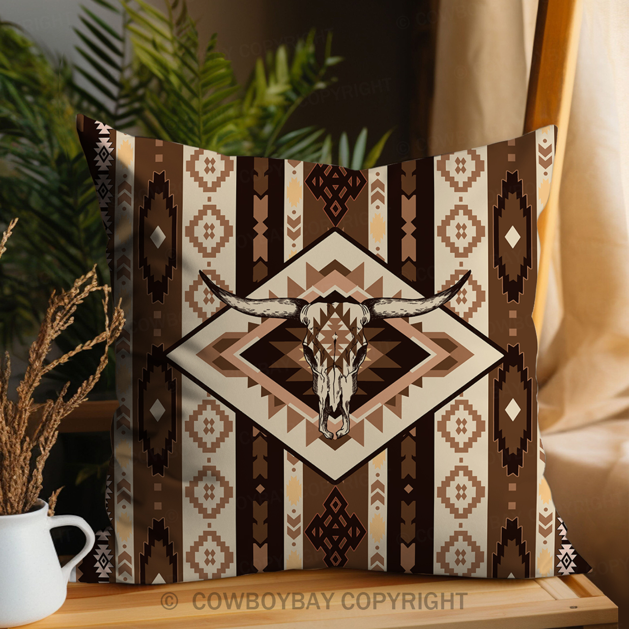 Aztec Pattern Design Pillow Cover_12
