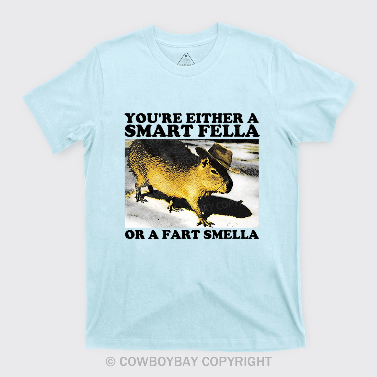Retro Smart Fella Fart Smella Capybara 90s T-Shirts