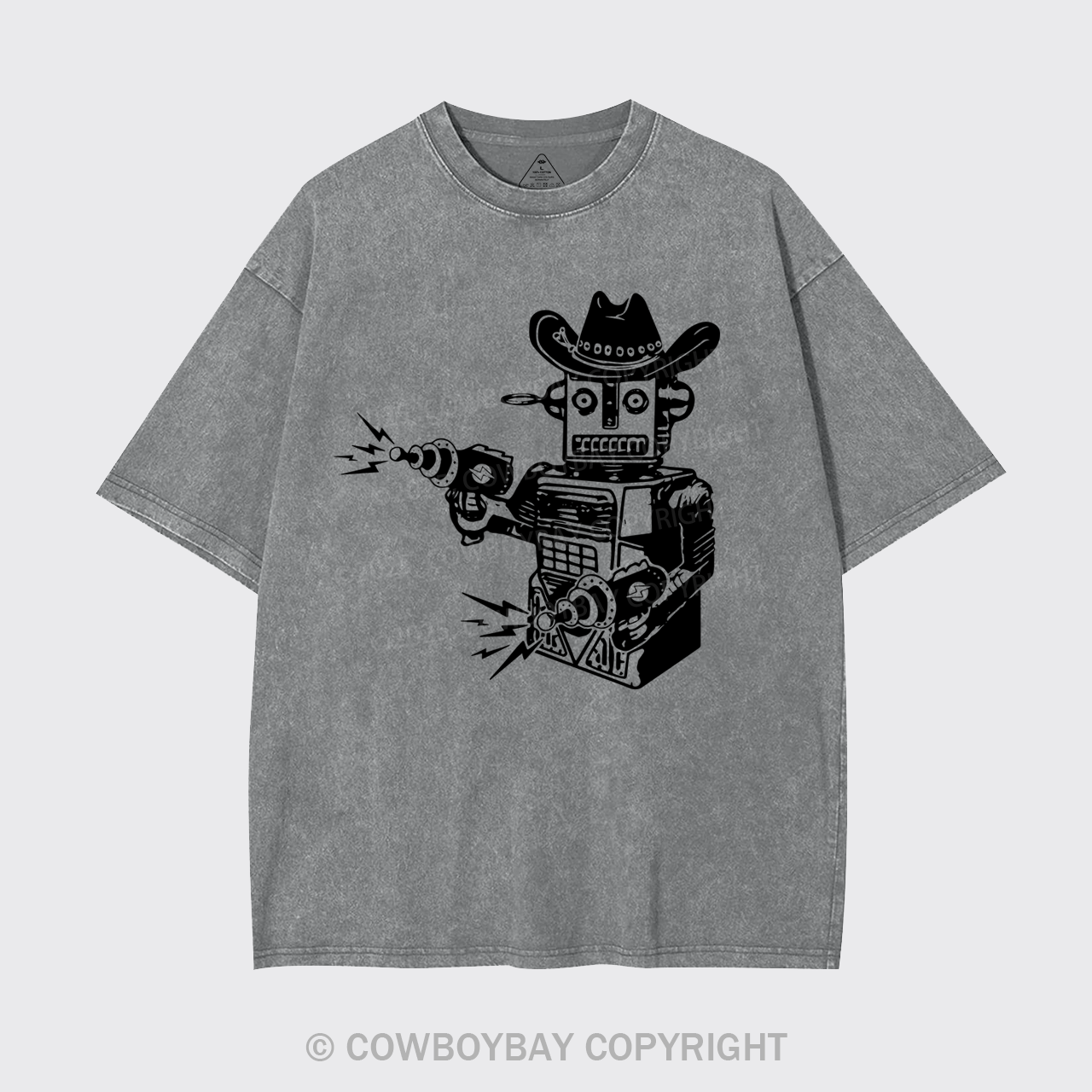 Vintage Cowboy Robot Garment-dye Tees