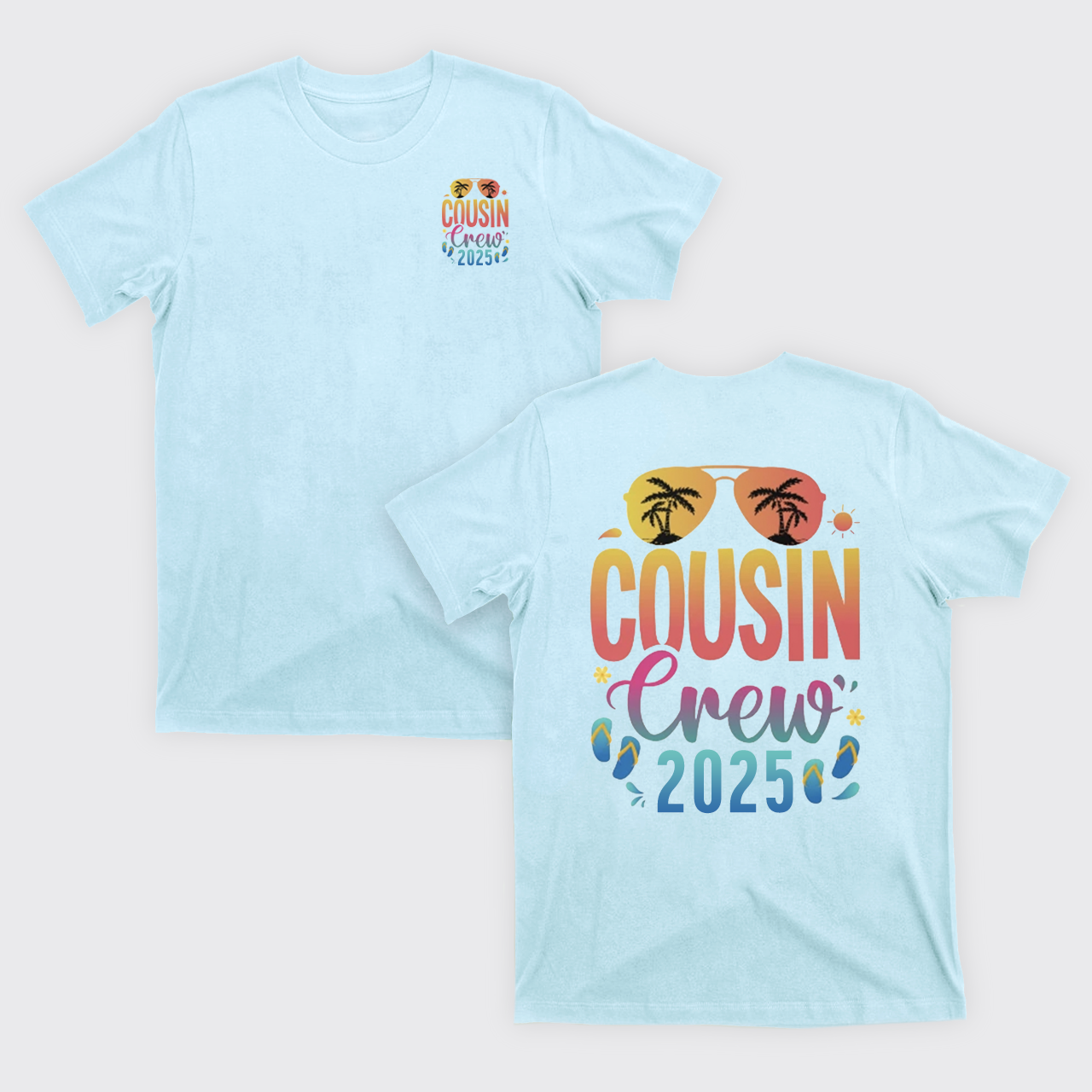 Cousin Crew 2025 Family Summer Vacation T-Shirts