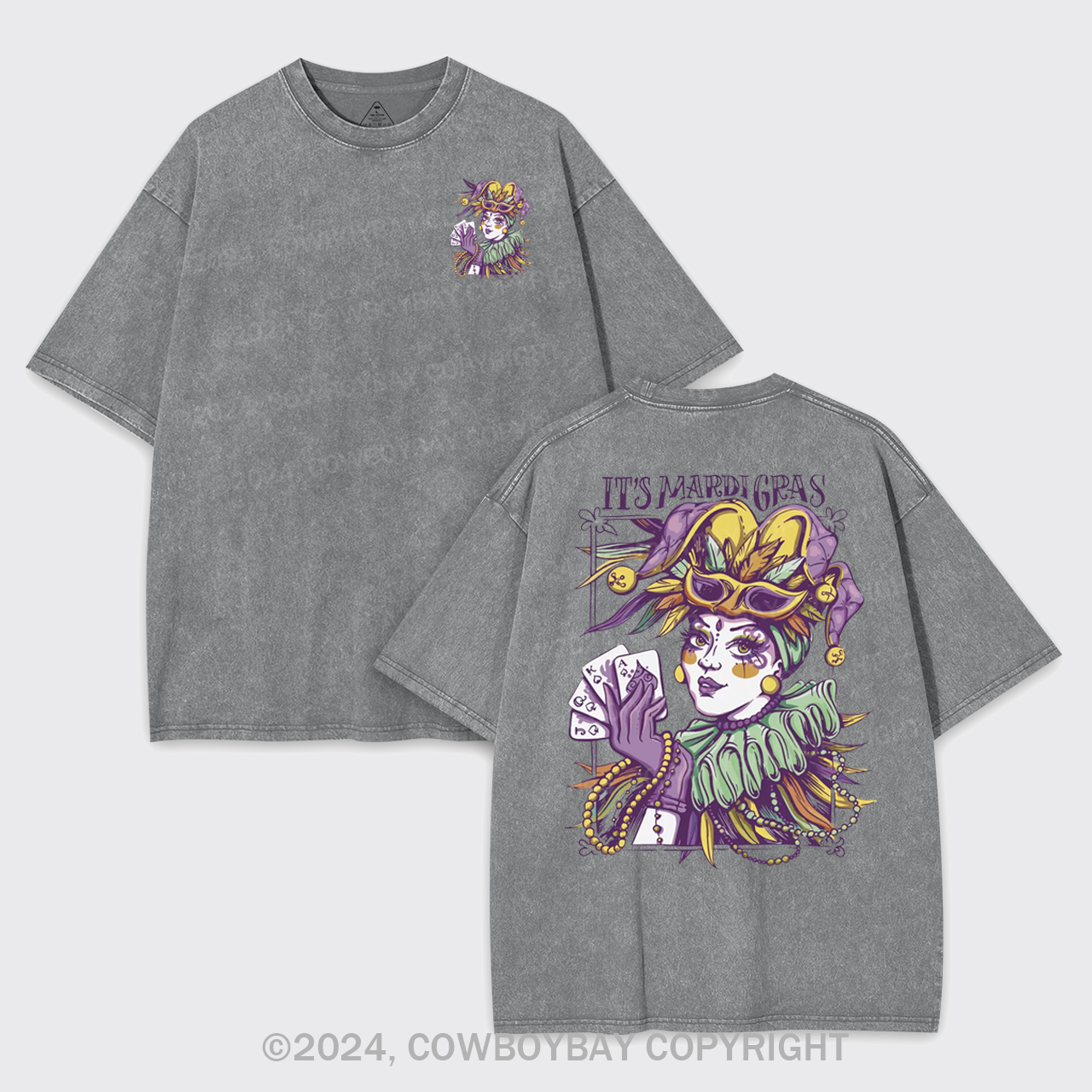It's Mardi Gras Garment-dye Tees