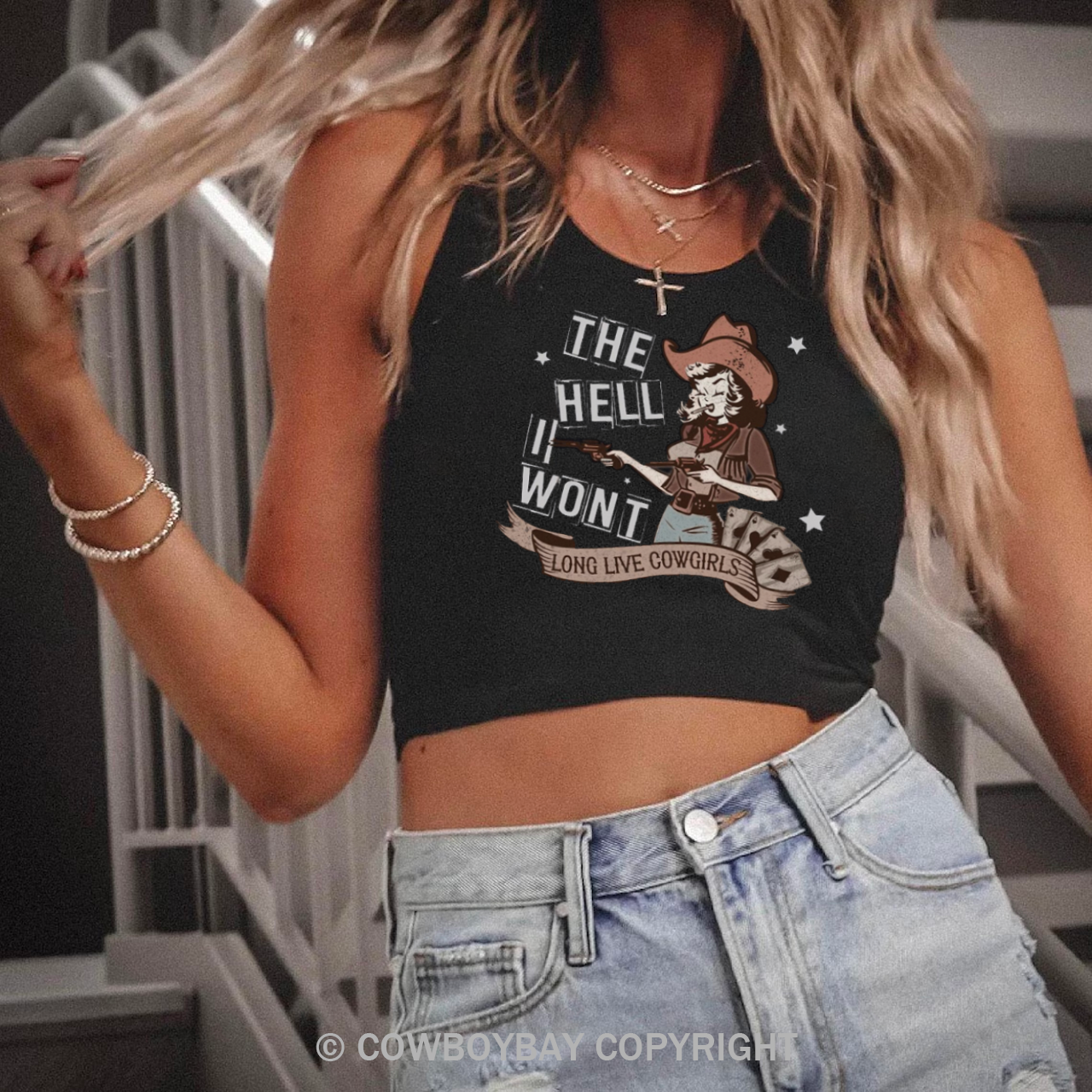 Vintage Country Cowgirl Tank Top