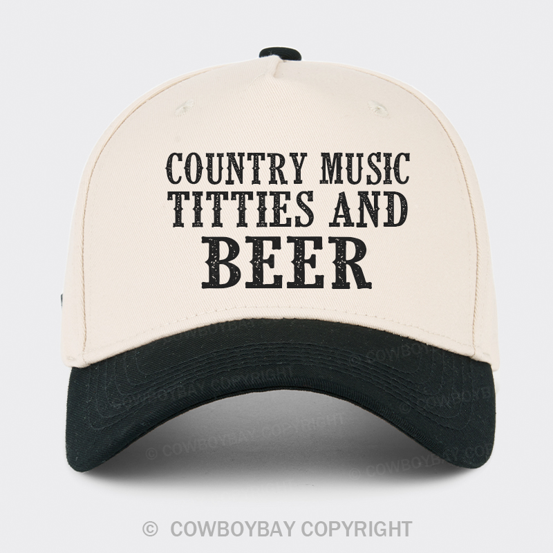 Country Music Titties And Beer Trucker Hat