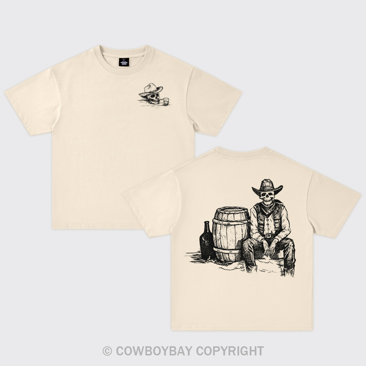 The Cowboy Guarding The Keg Oversize T-Shirts