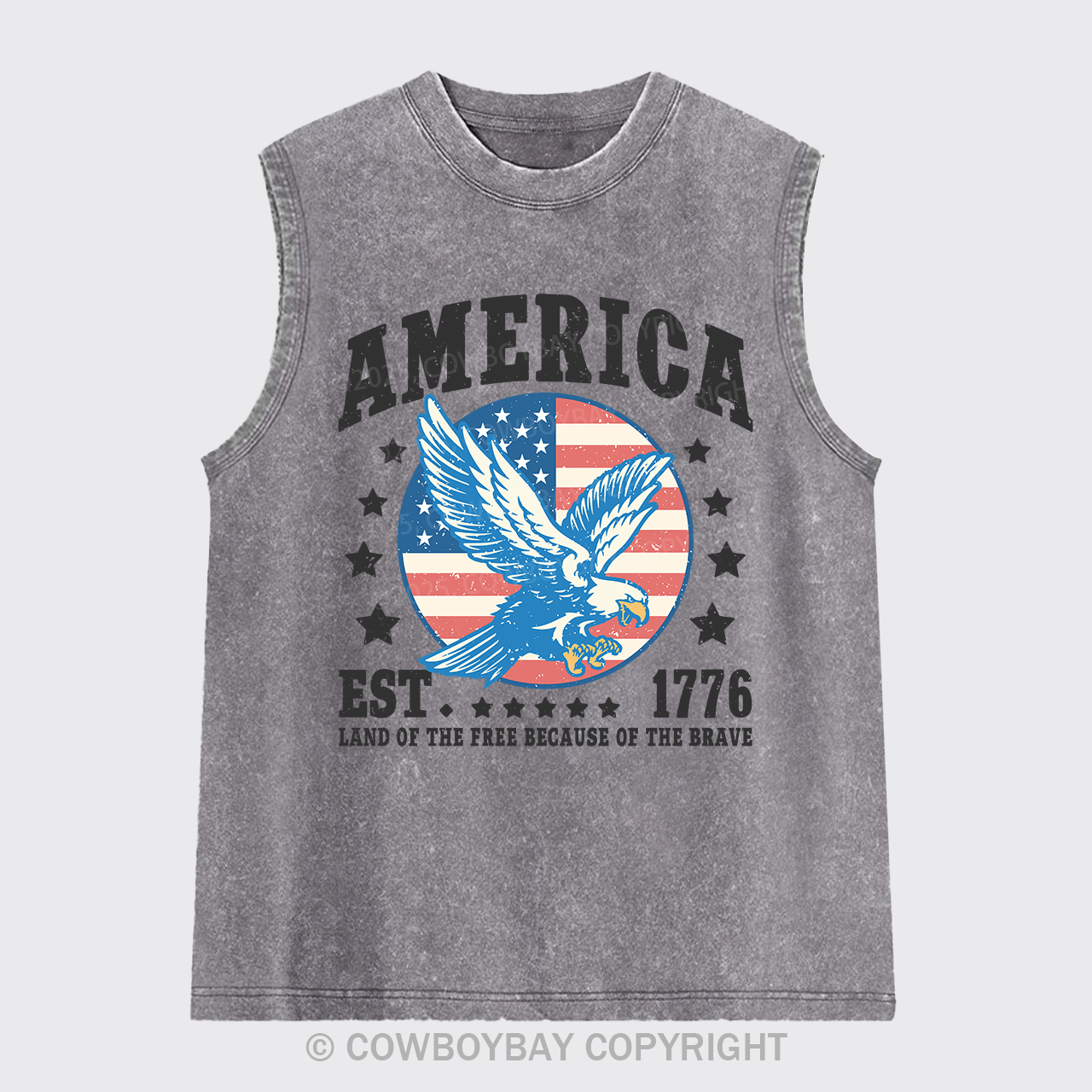 1776 Land of The Free Washed Tanks