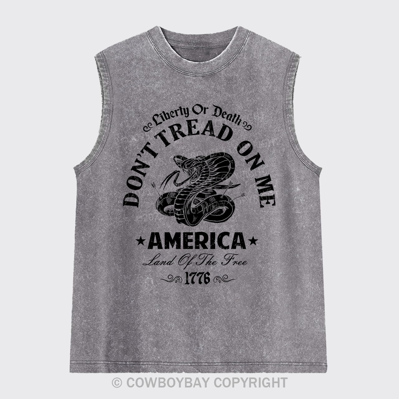 America Liberty Land Of The Free Washed Tanks