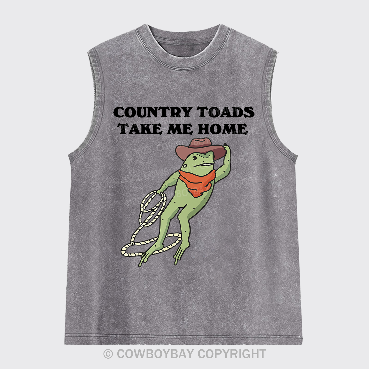 Country Toads Take Me Home Washed Tanks
