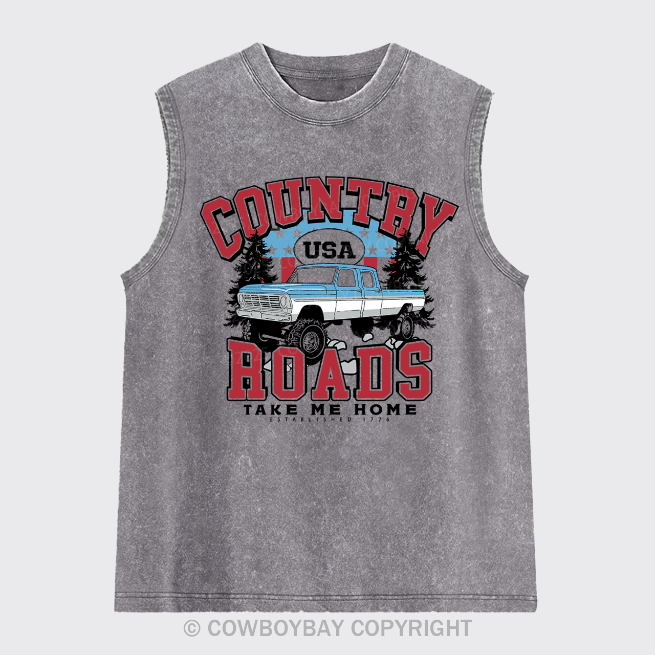 Country Roads Take Me Home Washed Tanks