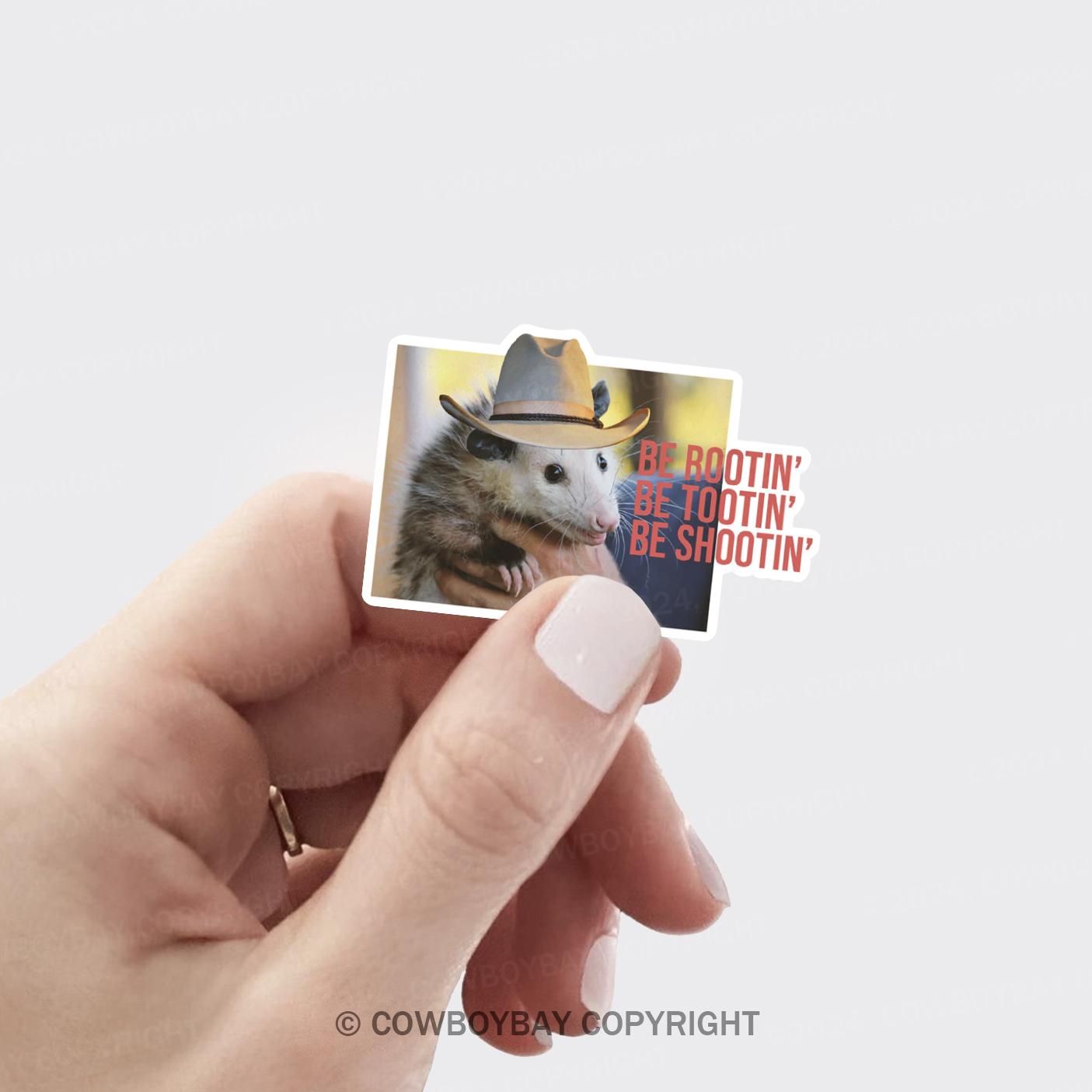 Be Rootin Be Rootin Be Shootin Sticker 