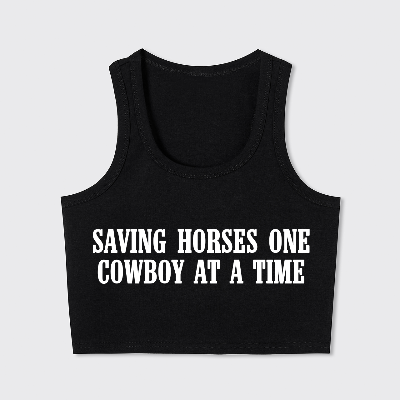 Saving Horses One Cowboy At A Time Tank Top