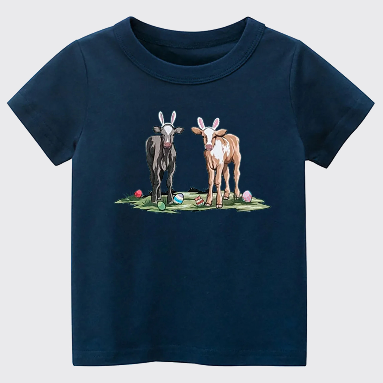 Easter Cute Cow Kids T-shirt