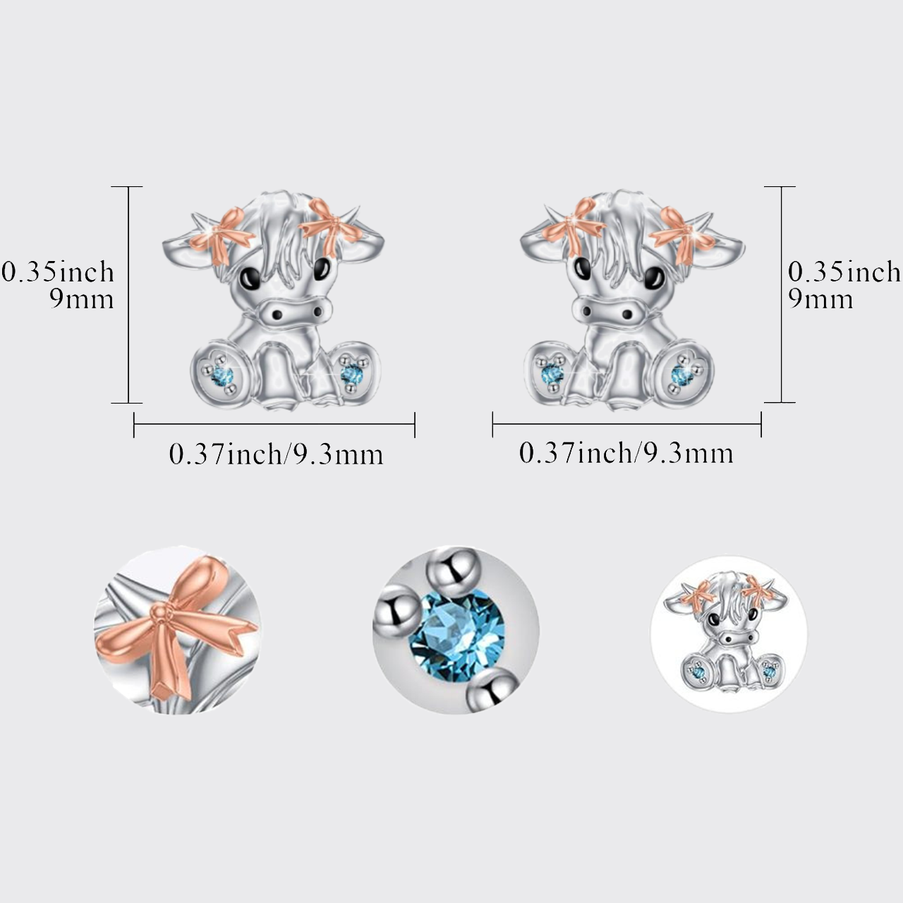 Highland Cow Earrings