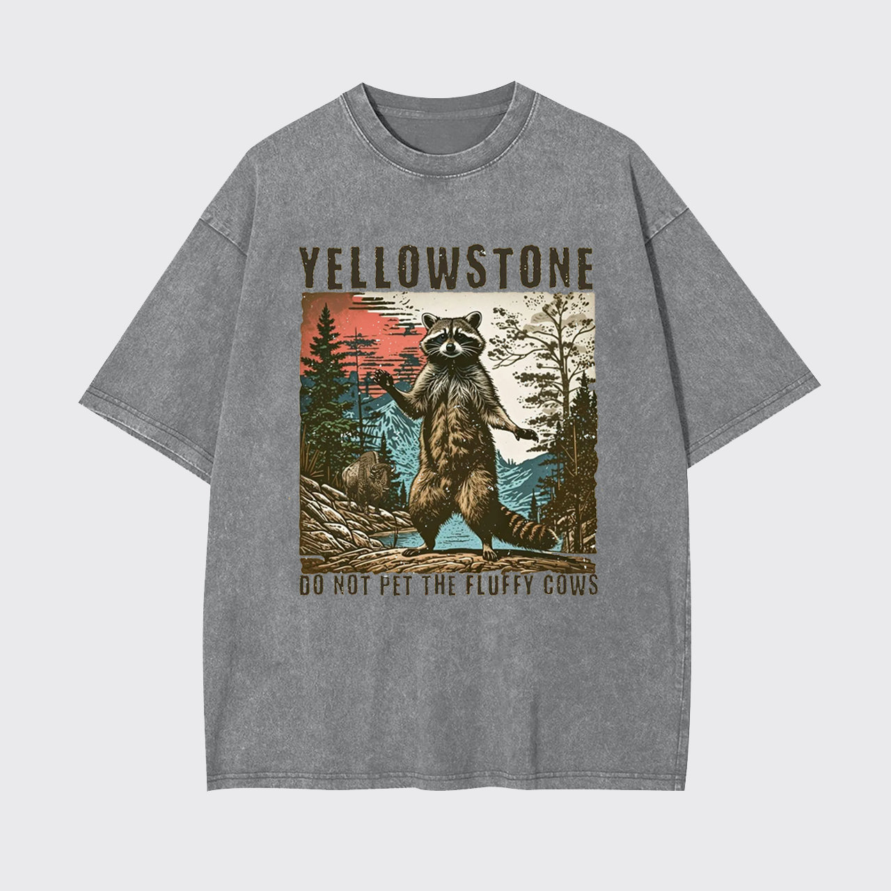 Yellowstone Do Not Pet The Fluffy Cows Garment-dye Tees