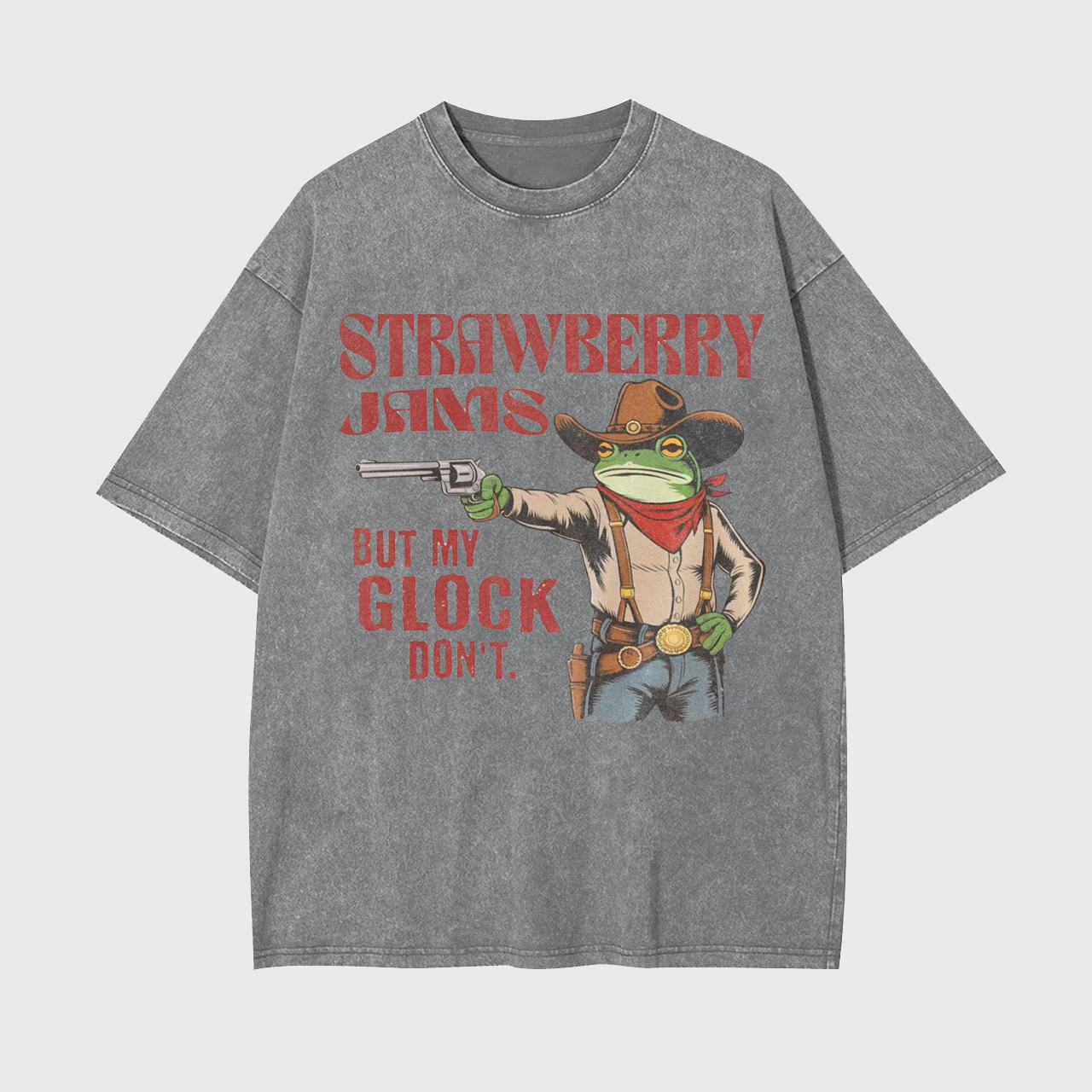 Strawberry Jams But My Glock Don't Garment-dye Tees