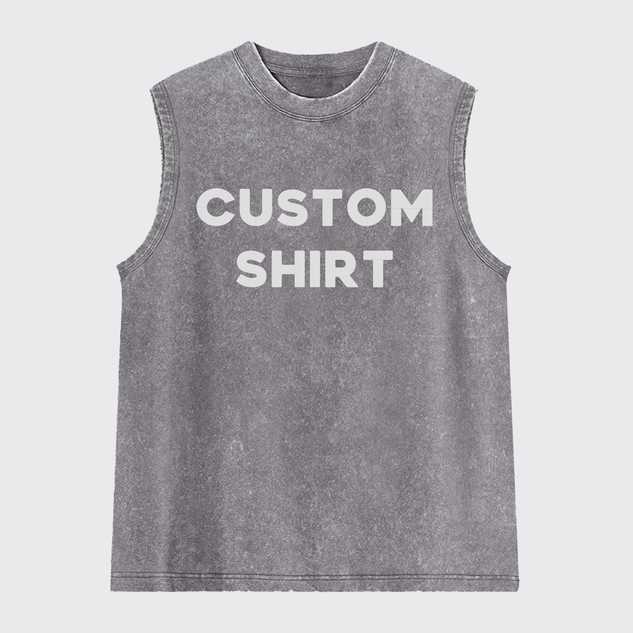 Custom Text Washed Tanks