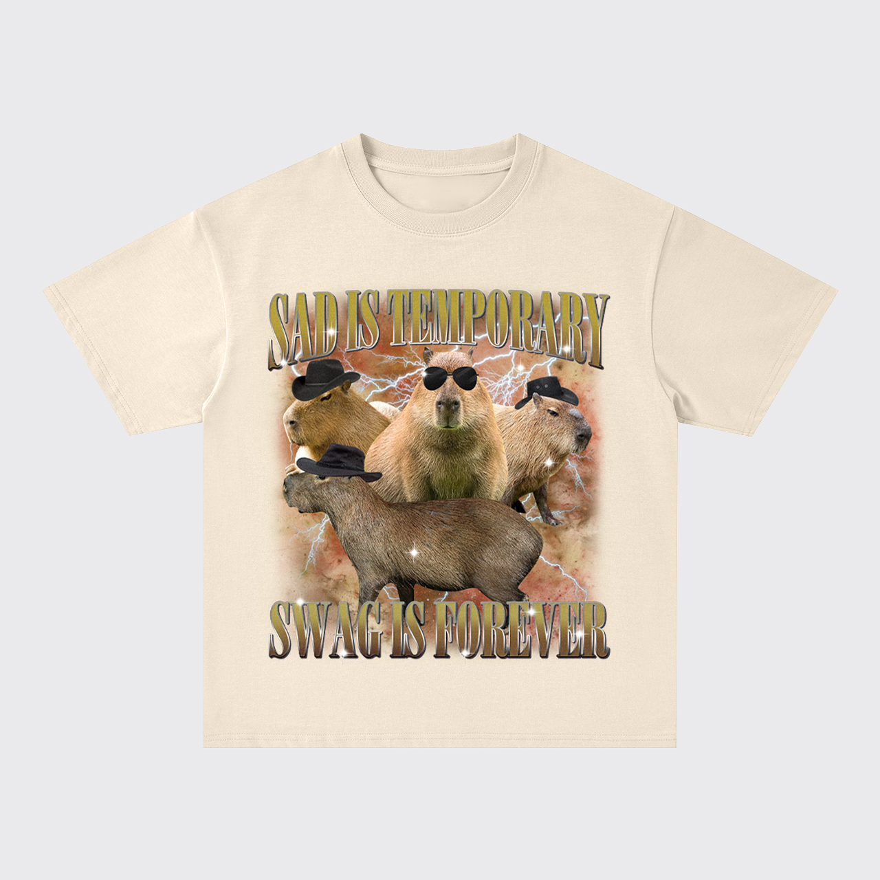 Sad Is Temporary Swag Is Forever Oversize T-Shirts