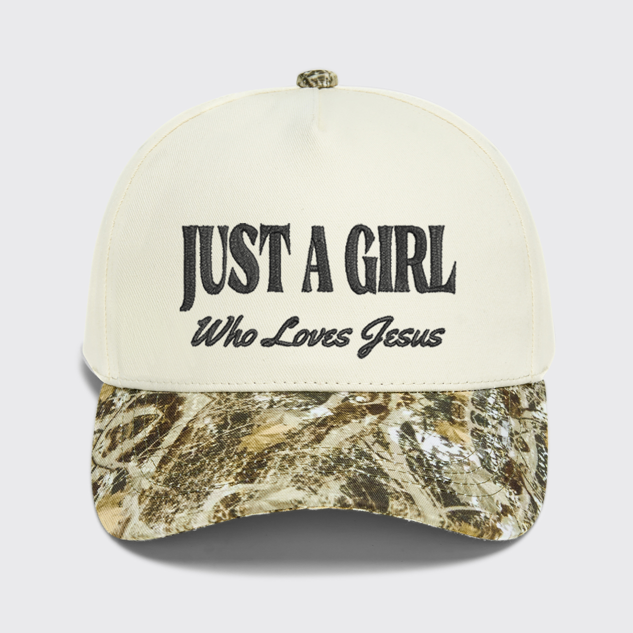 Just A Girl Who Loves Jesus Embroidered Baseball Cap