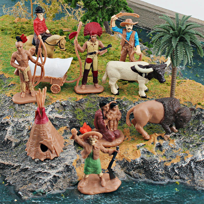 Western Cowboy Figure Toy Set