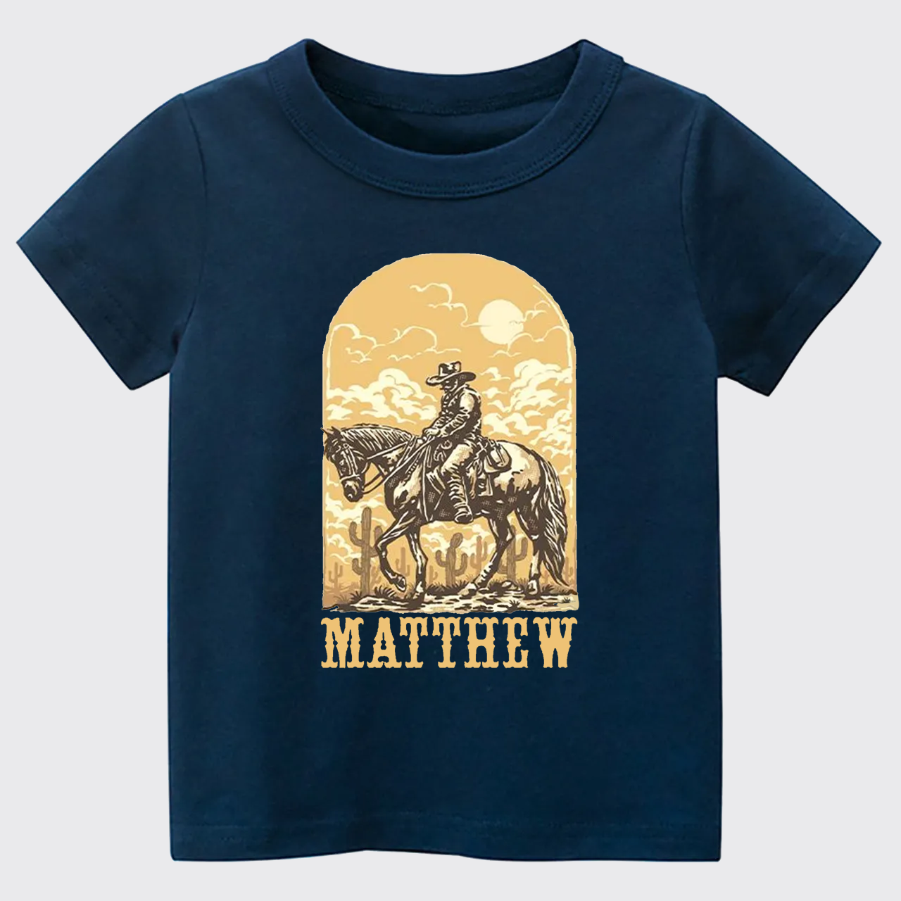 Personalized Cowboy Kids T-shirt