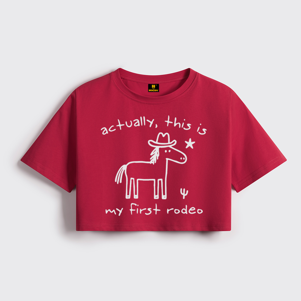 Actually This Is My First Rodeo Cropped Boxy Tee