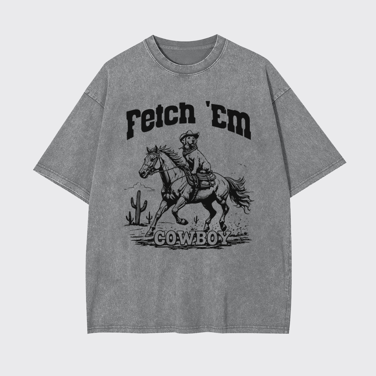 Fetch 'Em Cowboy Garment-dye Tees