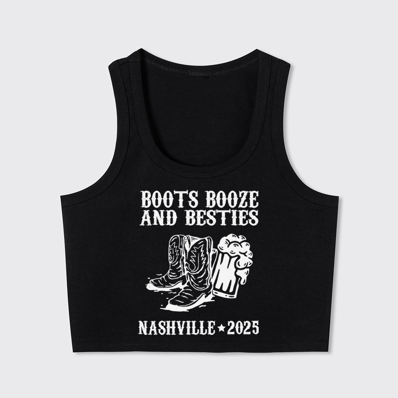 Boots Booze And Besties Tank Top