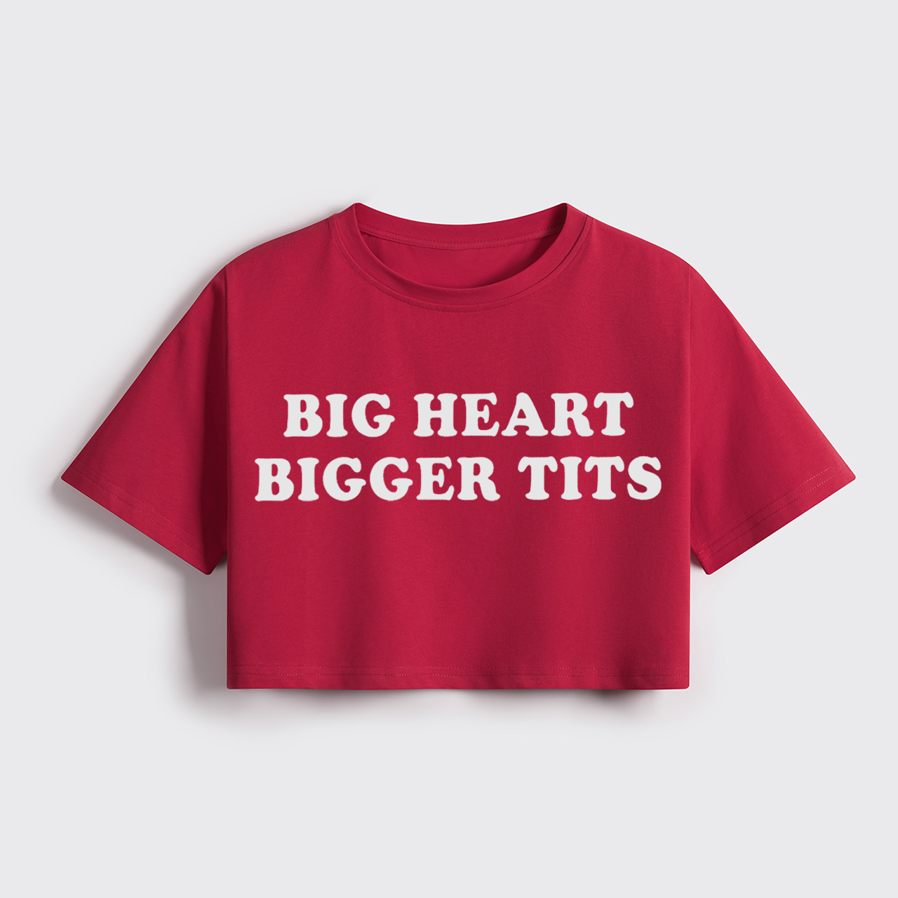 Big Heart Bigger Tits Cropped Boxy Tee