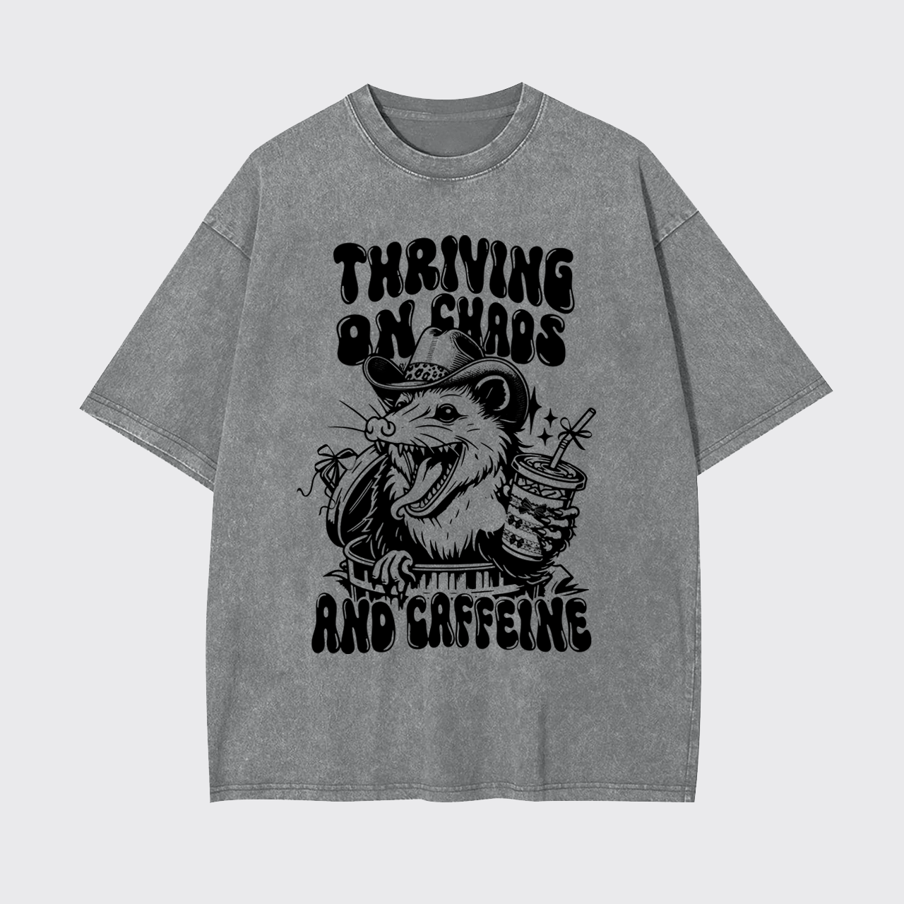 Thriving On Chaos And Caffeine Garment-dye Tees