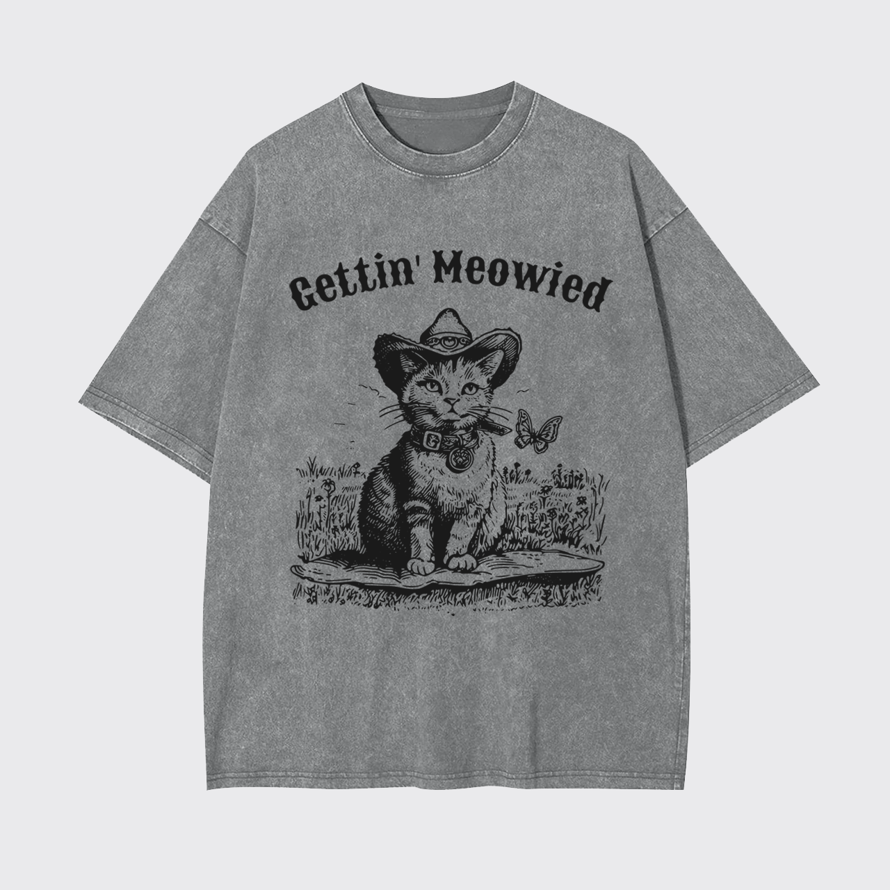 Gettin' Meowied Garment-dye Tees