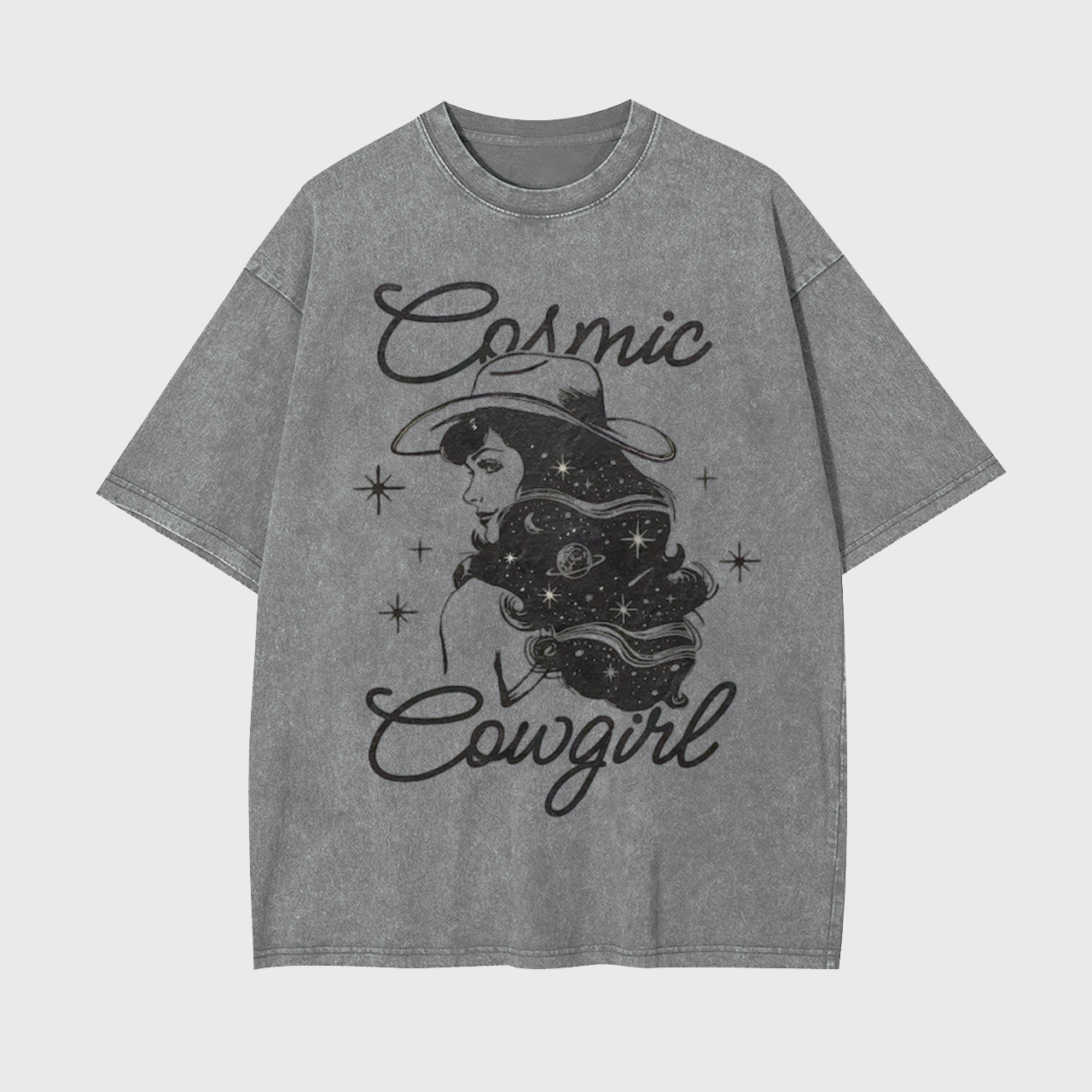 Vintage Cosmic Cowgirl Western Garment-dye Tees