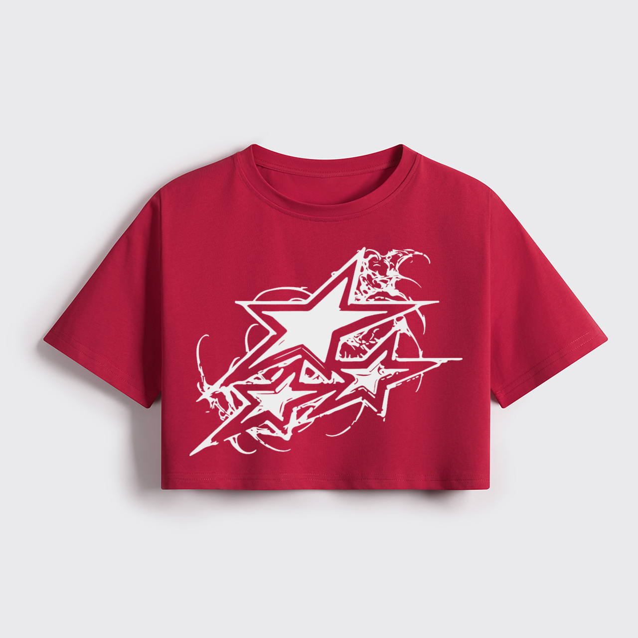 Retro Star Cowgirl Cropped Boxy Tee
