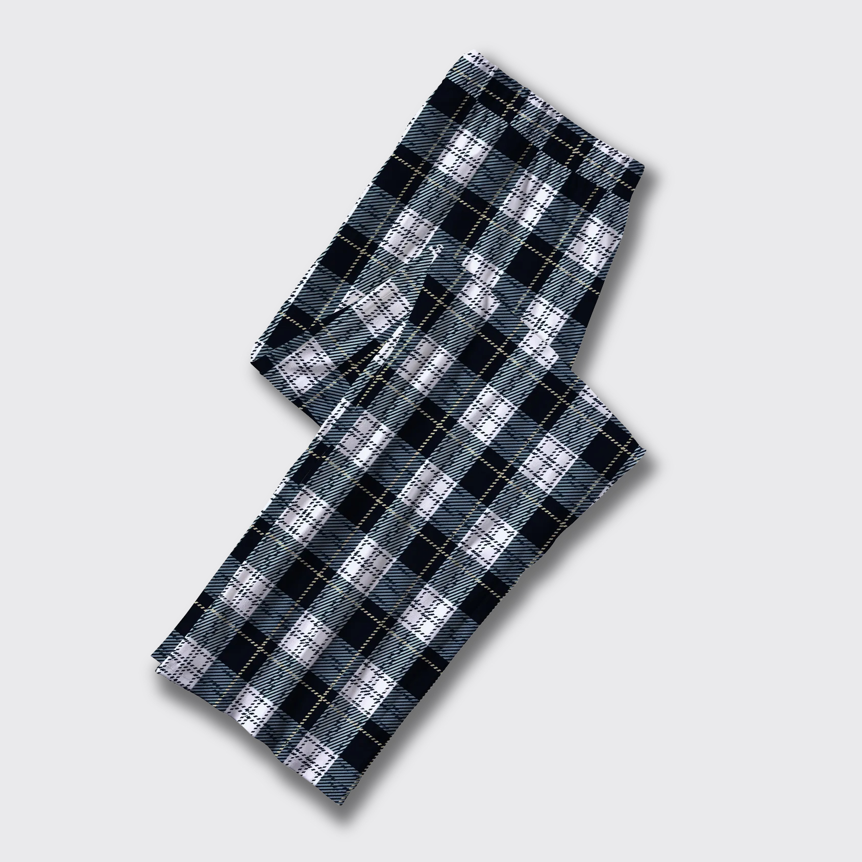 Black Plaid Pajama Pants