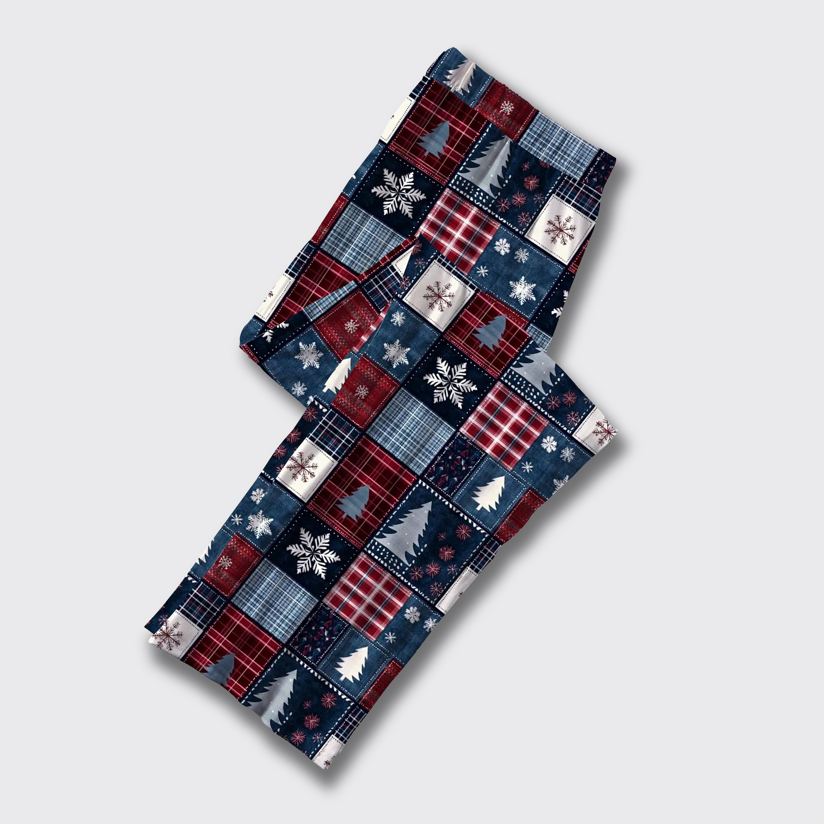 Christmas Patchwork Plaid Pajama Pants
