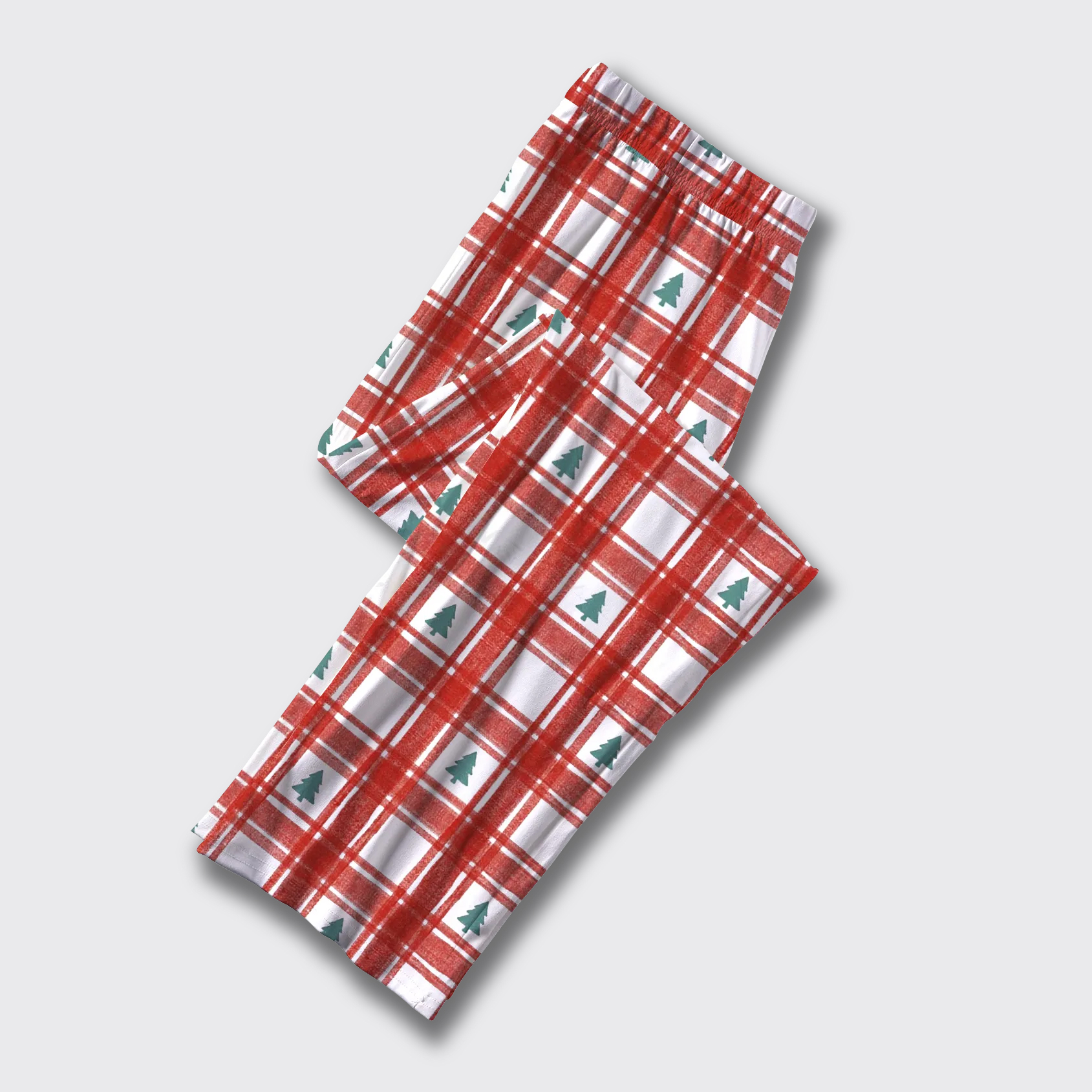 Christmas Tree Red Plaid Pajama Pants