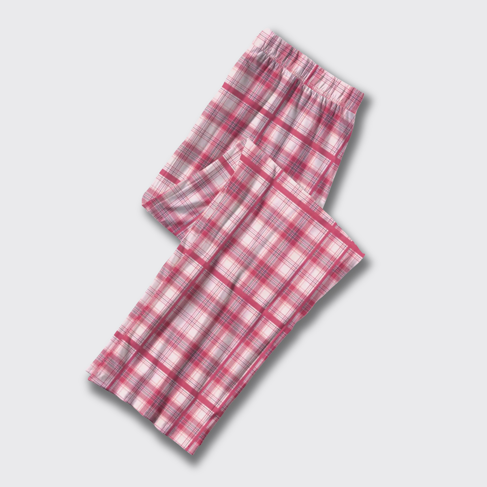 Pink Plaid Pajama Pants