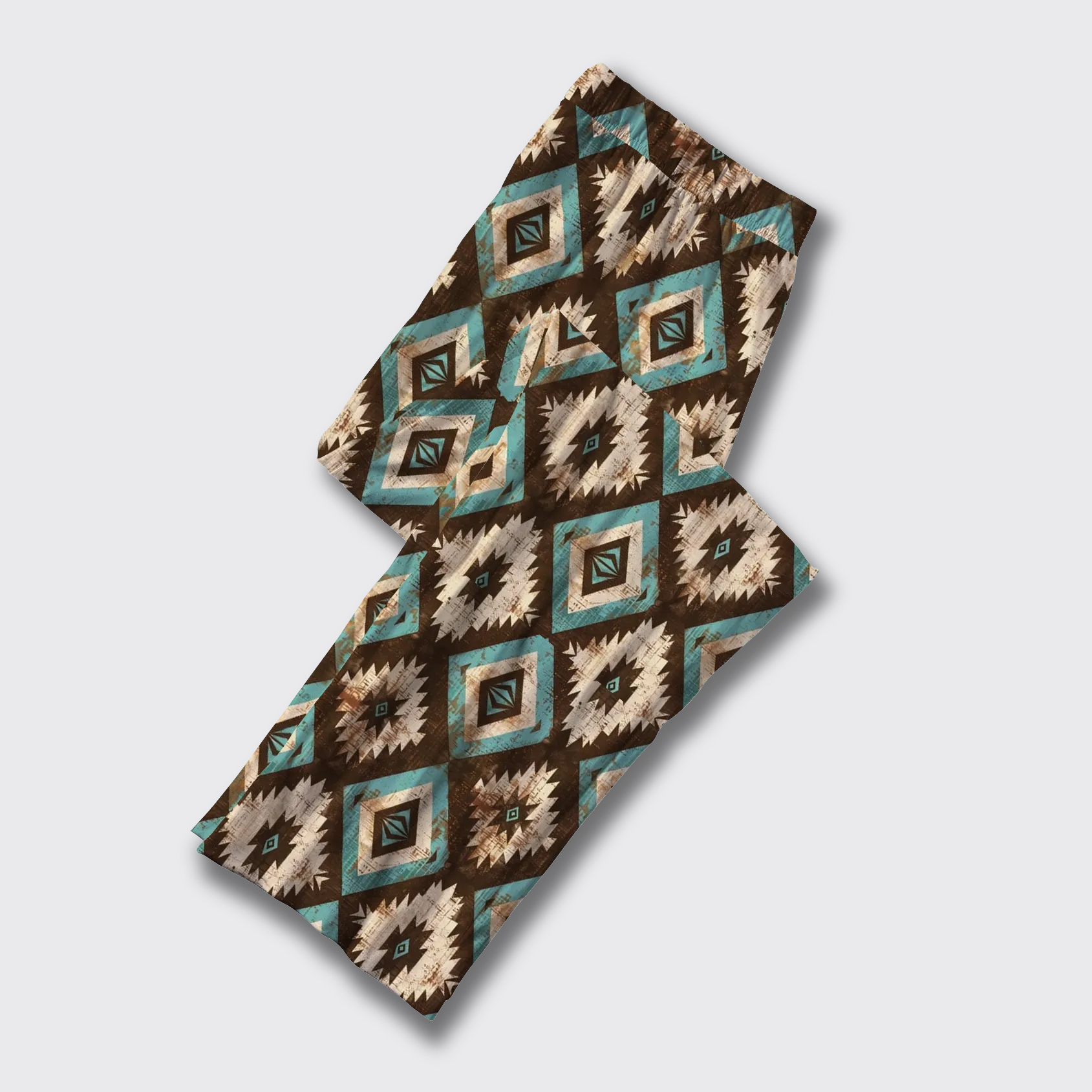 Turquoise Aztec Pajama Pants