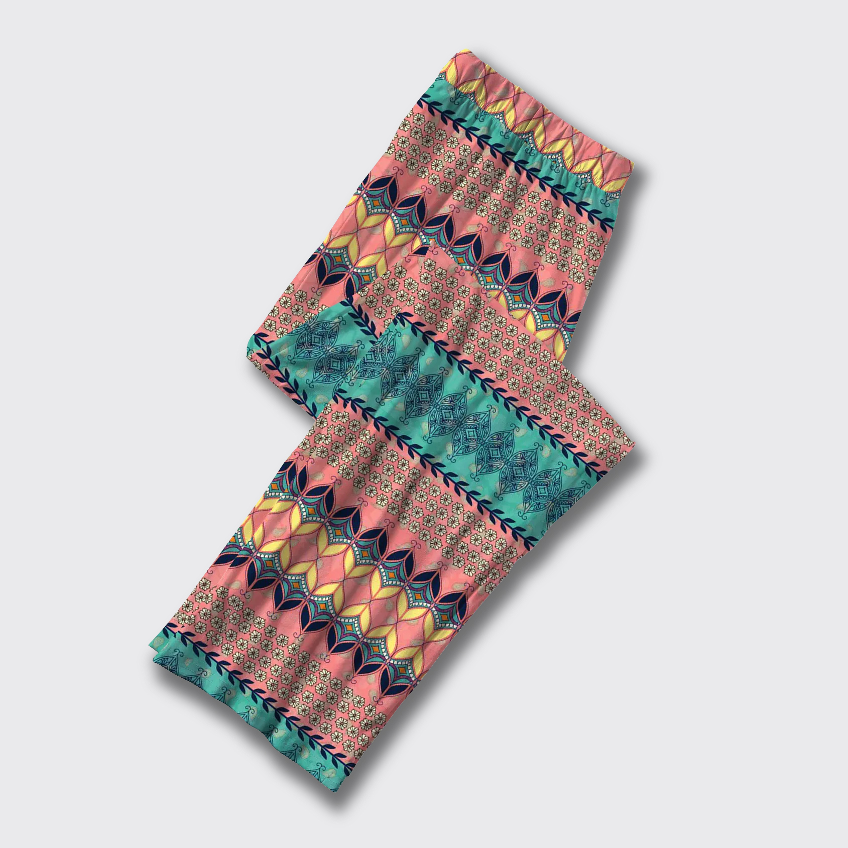 Boho Sunset Striped Pajama Pants