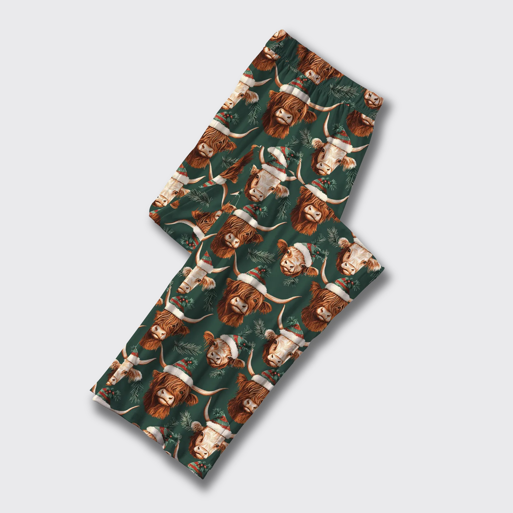 Christmas Funny Cows Pajama Pants