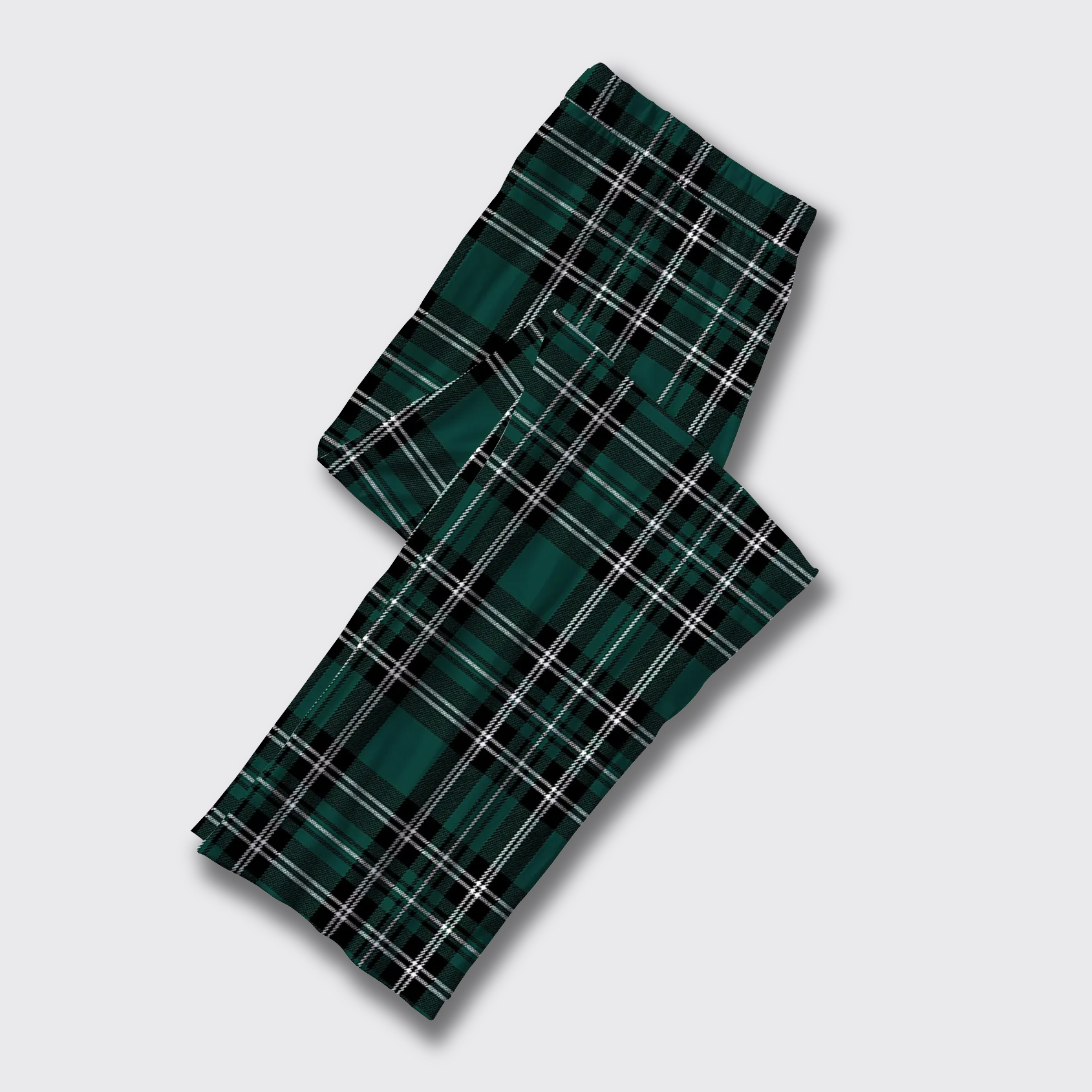 Jade Green Plaid Pajama Pants