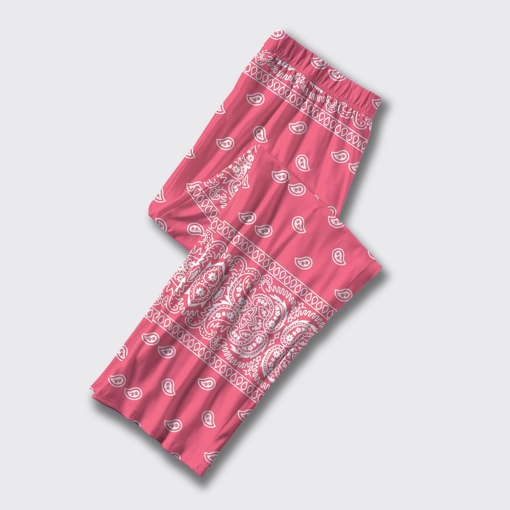 Pink Paisley Pajama Pants