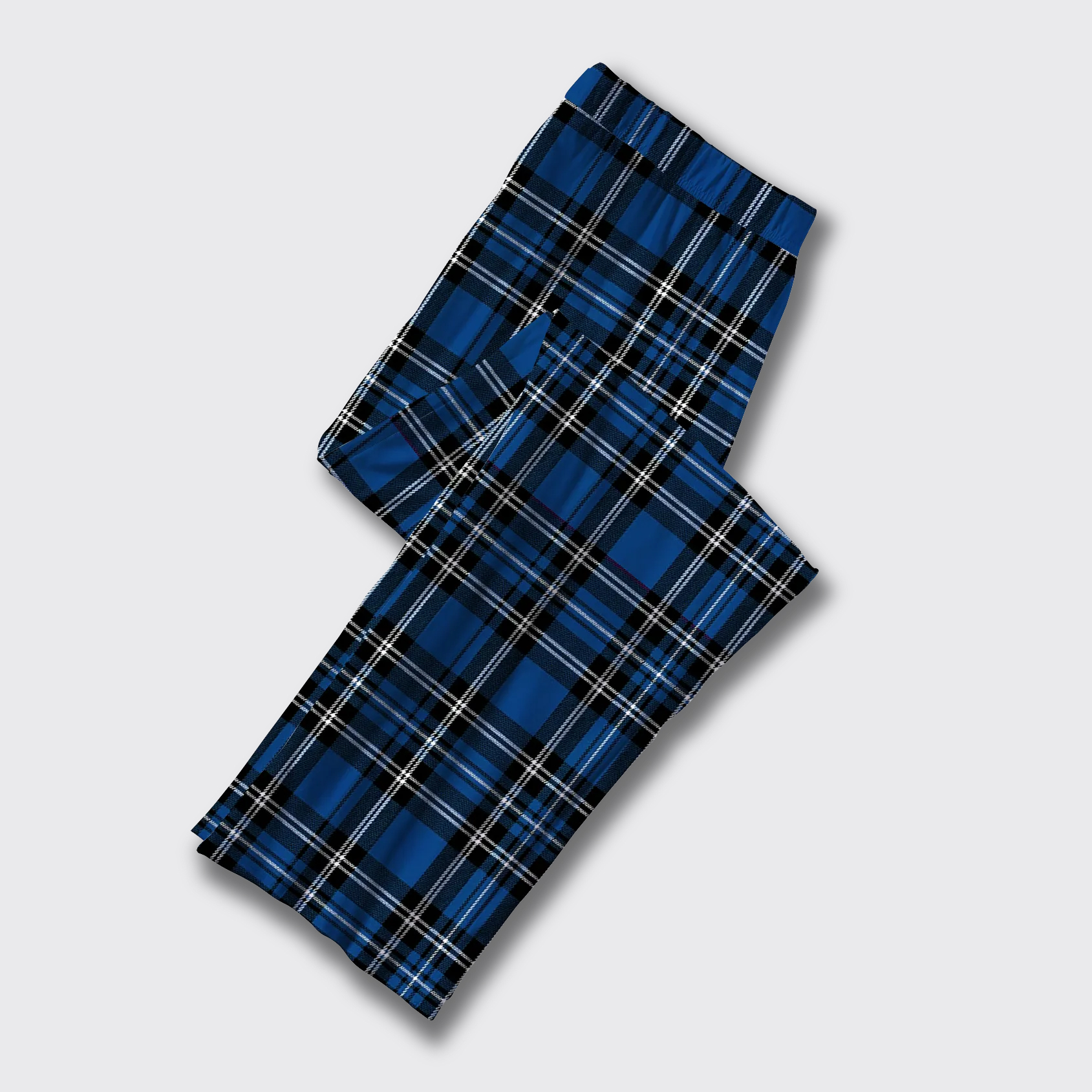 Royal Blue Plaid Pajama Pants