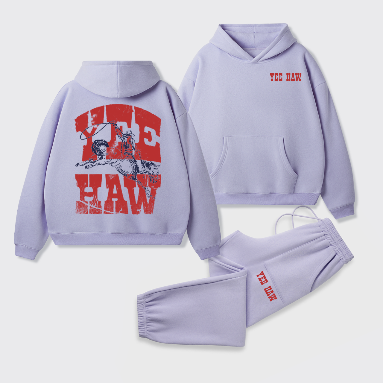 Yee Haw Weatern Hoodie Set