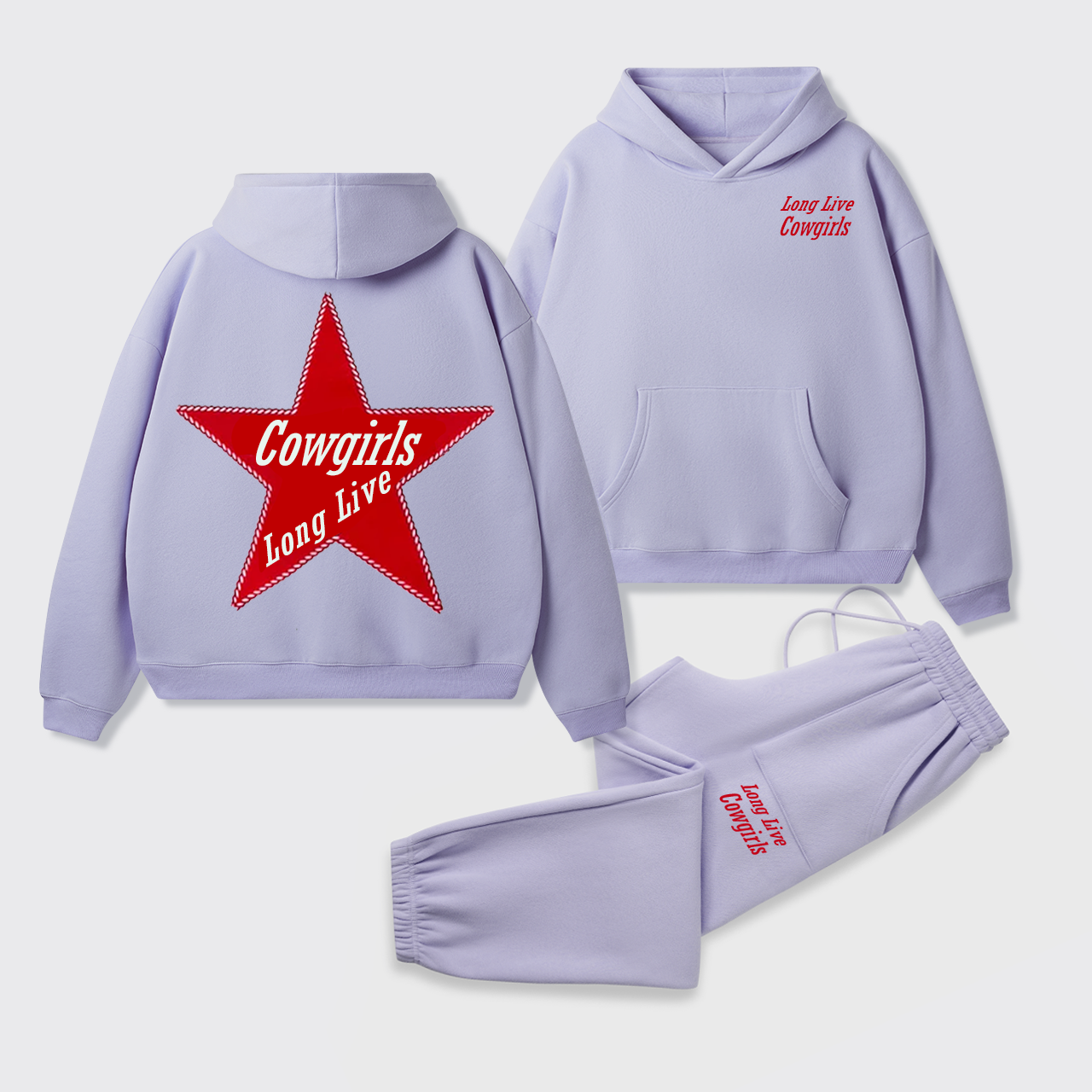 Cowgirls Long Live Hoodie Set