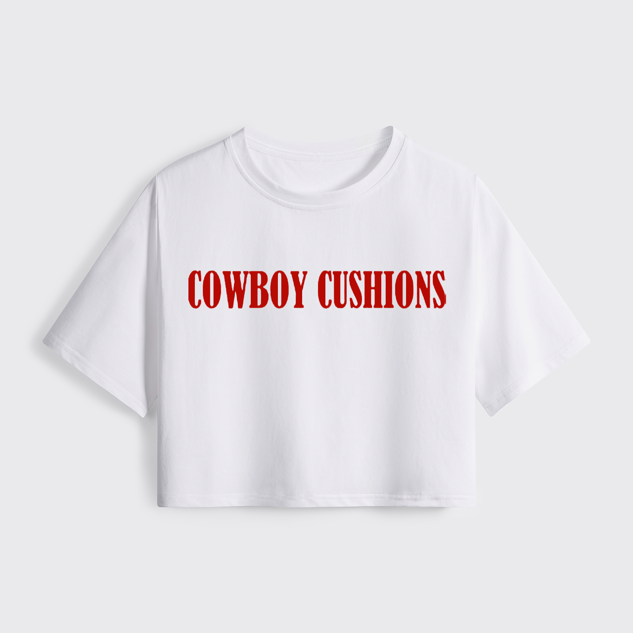 Cowboy Cushions Cropped Boxy Tee
