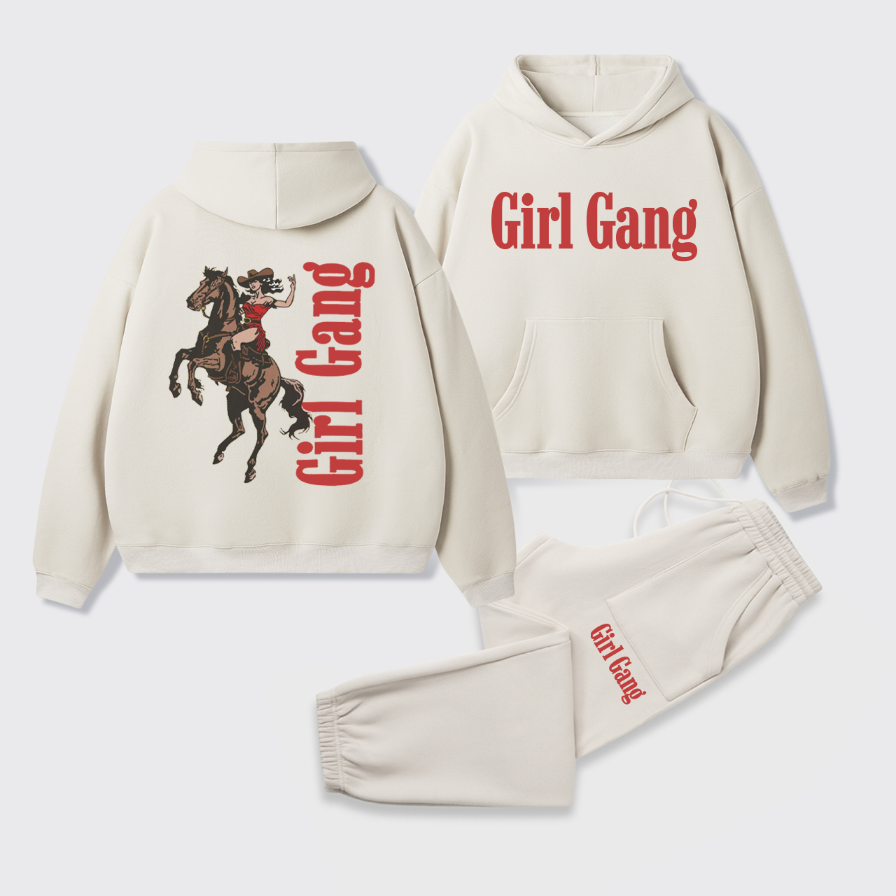 Cowgirl Rodeo Hoodie Set